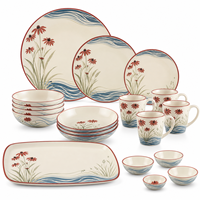 Assortiment de vaisselle minimaliste effet pierre, pièces de service neutres pour appartement, cuisine, café, brunch, repas, ensemble de vaisselle en mélamine