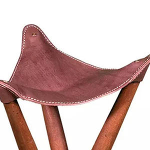 Silla Plegable de Cuero Genuino para Exteriores, Ideal para Caza, Camping, Picnic y Playa, Ligera y Portátil, Precio al por Mayor 2026 - Product Image 2