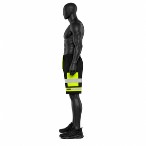 High-Visibility Safety Workwear Shorts with Reflective Tape and Cargo Pockets for Construction and Industrial Uniforms - Product Image 4