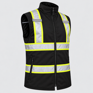 Chaleco de Seguridad Reflectante de Poliéster con Certificación CE OEM, Transpirable, de Secado Rápido, Alta Visibilidad, para Trabajo de Rescate en Carretera - Product Image 6