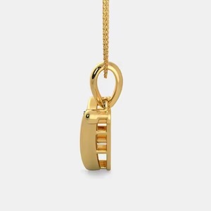 premium Collection's Lab-Grown CVD Diamond Pendant 'V' Design Alphabet Charm for unisex - Product Image 3