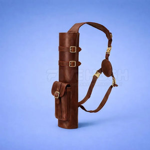 Men Leather Archery <b>Quiver</b> Durable Handmade Material Adjustable Shoulder Strap Comfortable Carry Outdoor Sports And Hunting Use - Product Image 6