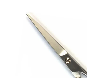 Ciseaux de coiffure professionnels pour barbe et cheveux, tranchants, finition miroir, lames droites en acier inoxydable, pour barbier droitier - Product Image 4