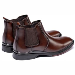 Zapatos de Hombre de Negocios de Alta Calidad, Estilo Británico, de Cuero Genuino, con Punta en Pico, Zapatos de Moda - Product Image 2