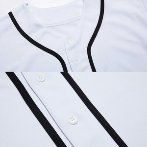 Maillots de baseball respirants de haute qualité personnalisés, chemises athlétiques haut de gamme avec logo brodé personnalisé - Product Image 5