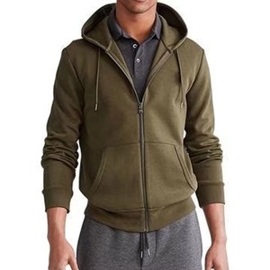 Vente en gros : Sweat à capuche zippé épais unisexe pour homme, style camouflage de chasse, avec doublure polaire, en mélange de coton basique - Product Image 2