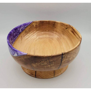 Bol mélangeur rond en bois et résine au design tendance, grande taille, best-seller, vaisselle de cuisine, bol de table - Product Image 5