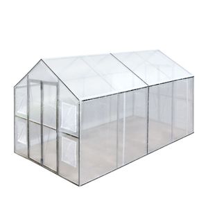 Serra 8FT X 13FT per Coltivazione Indoor con Telo in PVC Ripstop Leno Mesh da 20 Mil, Telaio in Acciaio Zincato e Finestre a Rullo TMG GH813 - Product Image 6