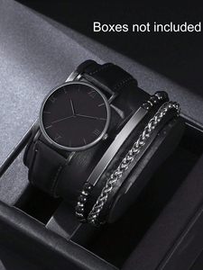 Reloj de cuarzo para hombre 192030 con triple esfera y fecha, y 3 pulseras. - Product Image 6