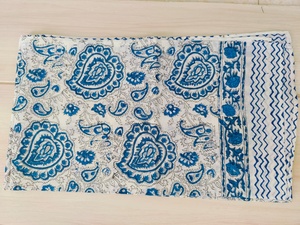 Hand Made Block Printed 100% Cotton Wooden Block Printed Women Beach Pareos Longs Sarongs Beach Cover <b>Indian</b> <b>Scarfs</b> - Product Image 4