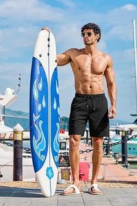 Shorts chino pour homme en coton extensible de qualité supérieure, vêtements décontractés d'été, style smart casual, logo personnalisé, fermeture à cordon sur le devant, séchage rapide - Product Image 4