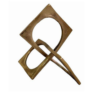 Sculptures décoratives modernes abstraites faites à la main, durables, idéales pour les cadeaux de mariage ou de remise de diplôme, artisanat en métal, art de table - Product Image 3