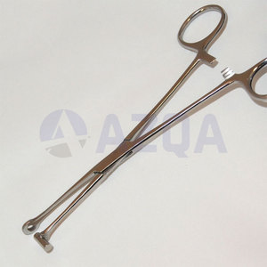 Pinzas de acero inoxidable de 6.25 pulgadas para colocación de joyería corporal y perforaciones profesionales. - Product Image 2