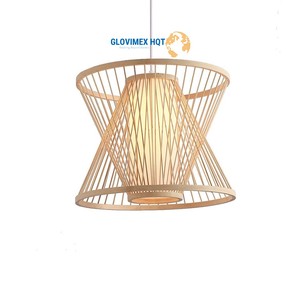 โคมไฟระย้าหวายจากไม้ไผ่สำหรับตกแต่งบ้านและตกแต่งภายในทำด้วยมือ - Product Image 1