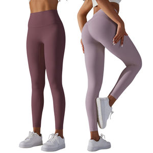 Pantalones de Yoga de Cintura Alta para Mujer, Pantalones Deportivos Transpirables de Secado Rápido, Elásticos en Cuatro Direcciones, Suaves y Sin Costuras - Product Image 1
