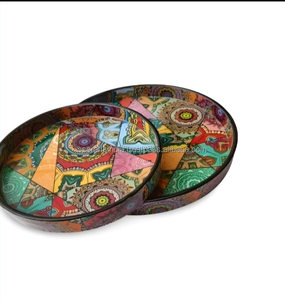 Plateau de service en bois rectangulaire décoratif écologique de haute qualité pour les fêtes et événements à usage domestique Organiser des articles et des boissons de service - Product Image 2