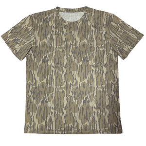 Chemise de pêche personnalisée de haute qualité, respirante, anti-UV, en tissu extensible confortable, motif camouflage délavé vintage, manches courtes, pour la chasse - Product Image 3
