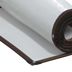 Bâche transparente avec œillets 6,6x6,6' en polyéthylène - Product Image 6