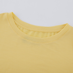 เสื้อยืดคอกลมแขนสามส่วนระบายอากาศลำลองสำหรับผู้หญิง - Product Image 4
