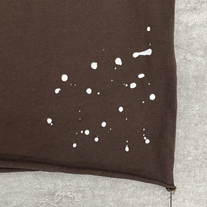 T-shirts en coton 100% avec strass effet délavé, coupe oversize vintage et carrée pour homme, style streetwear, sur mesure - Product Image 2