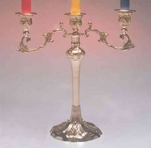 Fancy Brass <b>Candelabra</b> Three Arm Decorative Candle Holder Home Decoration Durable Centerpiece - Product Image 2