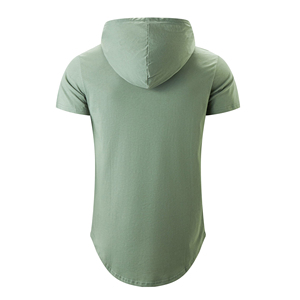 T-shirt respirant à capuche et manches courtes pour homme – Maillot d'entraînement de basketball, vêtement de sport pour la gym et le fitness - Product Image 2