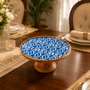 Premium Wooden Cake Stand | Custom Printed Dessert Display Pedestal for Weddings <b>Cupcakes</b> Parties Home Decor Serving Handmade - Product Image 2
