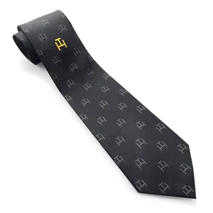Corbata Masónica 2026 Nueva de Alta Calidad, 100% Seda Tejida, Caballeros Templarios, Personalizada, para Hombre - Product Image 3