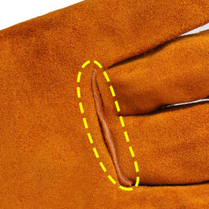 Gants de soudage en cuir pleine fleur à double couche, résistants à l'usure, isolants thermiquement, pour soudeurs et chauffeurs, protection du travail - Product Image 6