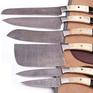 Colección de Cuchillos de Chef Profesionales de Acero de Damasco con Mango de Construcción Duradera para Cocinas Comerciales, Restaurantes y Hoteles - Product Image 3