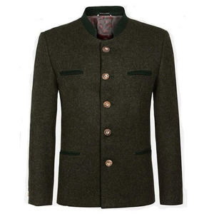 Handmade Custom <b>Men's</b> Reversible Canvas & <b>Wool</b> <b>Overcoat</b> <b>for</b> October Festival - Product Image 1