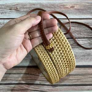 Exclusive Mother of Pearl Inlay Rattan Tote Bag Handmade Woven Shell Mosaic Designer Handbag for Resort Wear, <b>Travel</b> & <b>Gifting</b> - Product Image 4
