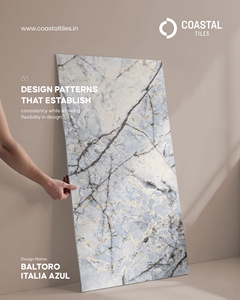 กระเบื้องปูพื้นภายในบ้าน BALTORO ITALIA AZUL 600x1200 ดีไซน์ทันสมัย เงาแบบมันวาว ผลิตจากพอร์ซเลน หนา 9 มม. - Product Image 1