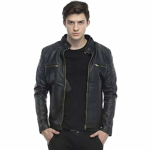 Fournisseur direct d'usine, fabricant pakistanais, best-seller, nouveaux modèles élégants, service OEM, vestes en cuir respirantes pour hommes en vente - Product Image 3
