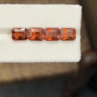 Batu Permata Garnet Hessonite Oranye Alami Potongan Oktagon 18,54 Karat 10x8mm Rishab International Sri Lanka untuk Perhiasan Mewah