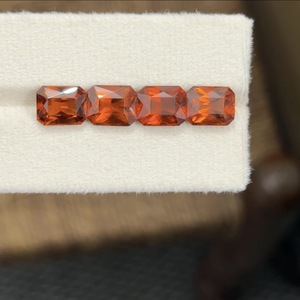 Pierre précieuse naturelle grenat Hessonite orange, forme octogonale, pierre brute, 18,54 carats, 10x8mm, pour la fabrication de bijoux fins - Product Image 3