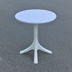 Base de Pedestal para Mesa de Bistro Moderna MN05 |   Mesa de Comedor de Plástico ABS Resistente al Agua y a los Rayos UV, Ligera, para Exteriores - Product Image 5