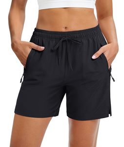 Shorts de sport décontractés pour femmes, légers, respirants, multi-poches, à séchage rapide, pour la randonnée en plein air, l'été, les voyages - Product Image 1