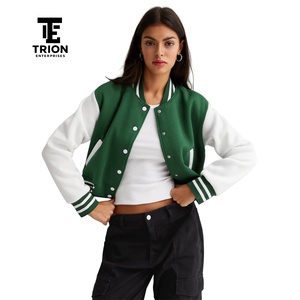 Blouson universitaire court pour femme, design tendance, nouveau style 2025, prix raisonnable, service OEM - Product Image 1