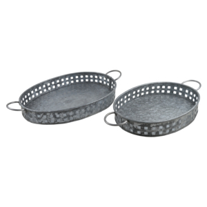 Bandeja Redonda para Servir con Asa de Madera, Diseño Metálico, para Hogar y Hotel, a un Precio Muy Competitivo - Product Image 5