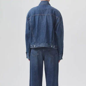 Chaleco Vaquero Clásico Lavado de Moda, Personalizado, Superventas, con Bordado, Negro, Sin Mangas, Tallas Grandes, Estampado, para Hombre - Product Image 3