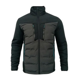 Veste matelassée pour homme de grande taille, de qualité supérieure, chaude pour l'hiver, col montant, tissu respirant, grande taille - Product Image 1