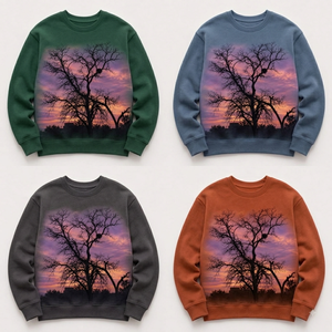 Pull-over tricoté décontracté pour femme, confortable pour l'hiver, avec motif d'arbre attrayant, à prix abordable, personnalisable - Product Image 5