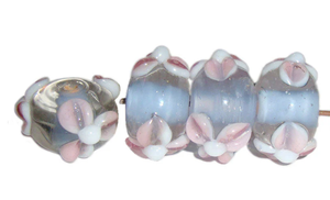 Perles en verre soufflé à la main à motif floral |   Perles focales de 10 mm/12 mm |   Fabrication de bijoux bohèmes DIY |   Perles de taille en gros |   Boîte |   FE - Product Image 3