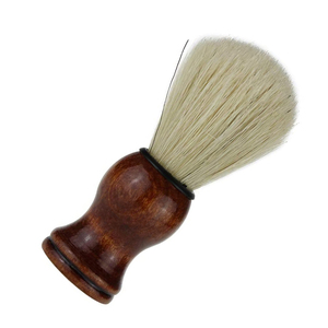 Rasoirs de barbier certifiés CE Classe I, manche en bois couleur marron, rasoirs à barbe, brosse à crème pour moustache synthétique et lisse - Product Image 6