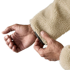 Top Trending Men's Retro Style Sherpa Fleece Jackets Custom <b>Warm</b> Windproof Long Sleeve Quarter Zipper Hoodies For Outdoor Us - Product Image 1
