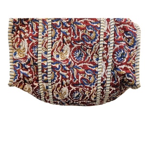 Indian handmade Block Print Cotton Duffle <b>Bag</b> for Women Quilted Floral Overnight Travel <b>Bag</b> Perfect Gift for her <b>Beach</b> wear - Product Image 5
