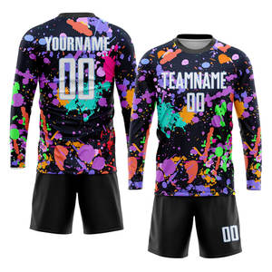 Maillot de football sublimation blanc et bleu clair respirant, tenue de sport athlétique personnalisable pour équipe - Product Image 4