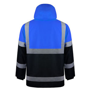 Veste de sécurité haute visibilité pour hommes, imperméable et réfléchissante, avec impression de logo, pour le travail en hiver, gilet de sécurité - Product Image 5