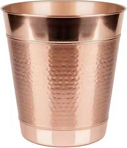 Atractivo Contenedor de Basura Metálico para Sala de Estar, Cesto de Desechos Moderno que Mejora la Belleza Interior - Product Image 1